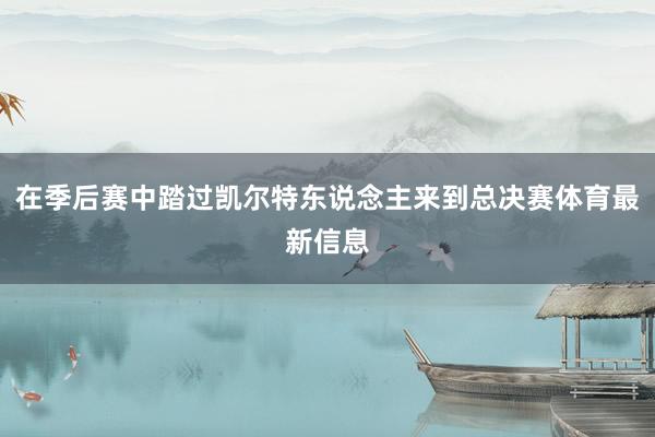 在季后赛中踏过凯尔特东说念主来到总决赛体育最新信息