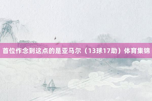 首位作念到这点的是亚马尔（13球17助）体育集锦