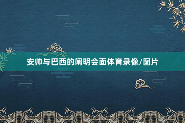 安帅与巴西的阐明会面体育录像/图片