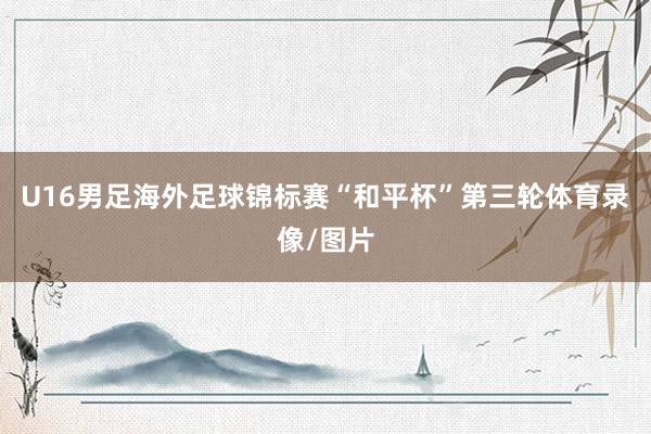 U16男足海外足球锦标赛“和平杯”第三轮体育录像/图片