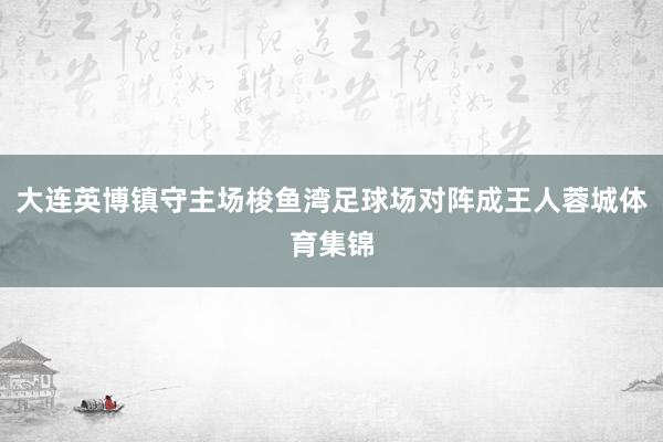 大连英博镇守主场梭鱼湾足球场对阵成王人蓉城体育集锦
