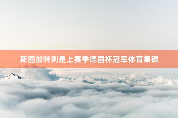 斯图加特则是上赛季德国杯冠军体育集锦