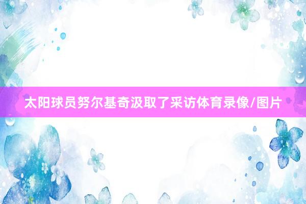 太阳球员努尔基奇汲取了采访体育录像/图片