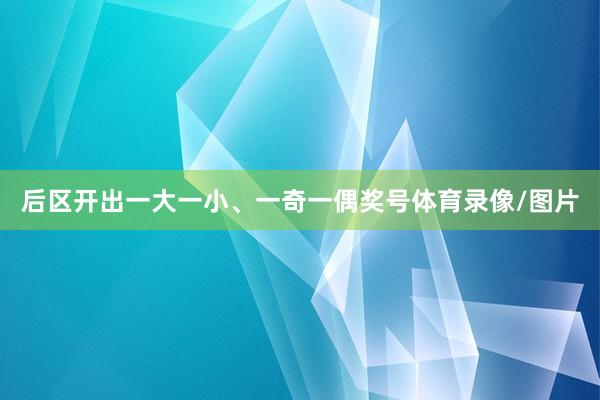 后区开出一大一小、一奇一偶奖号体育录像/图片