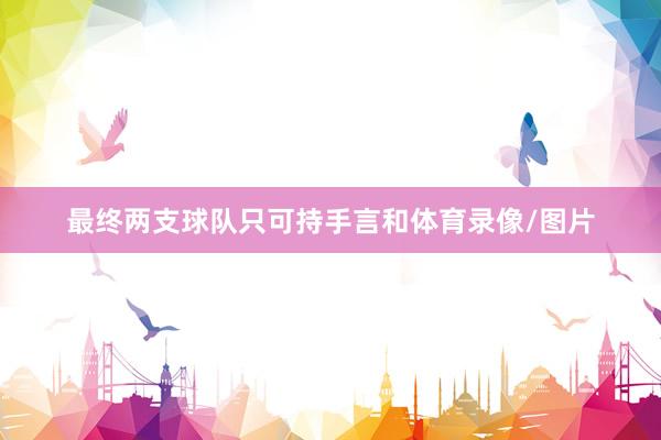 最终两支球队只可持手言和体育录像/图片