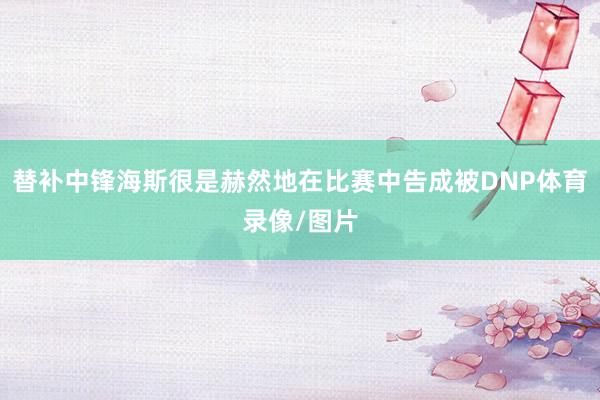 替补中锋海斯很是赫然地在比赛中告成被DNP体育录像/图片